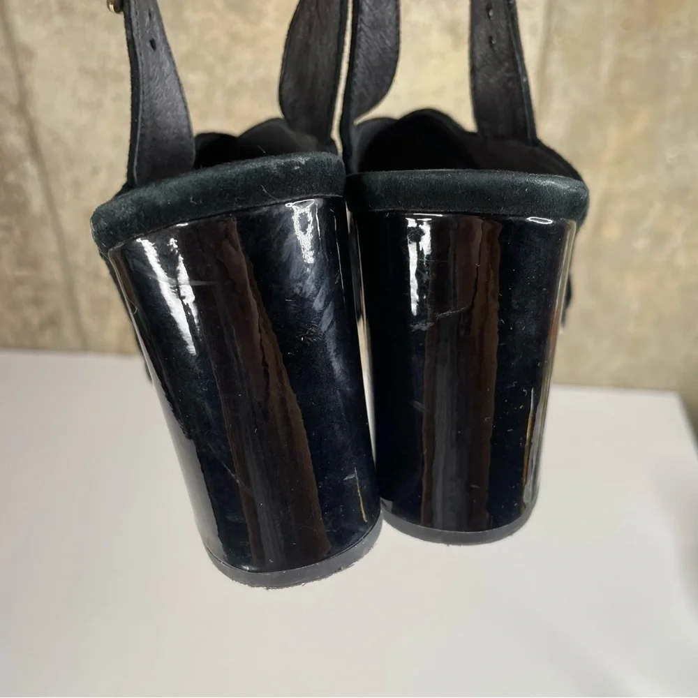 Kate Spade Holland‎ Peep Toe Block Heel Sandals Size 8 - Picture 5 of 7